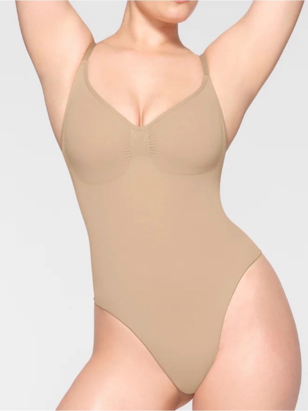 NWT Skims Seamless Sculpt Thong Bodysuit Mica Size L / XL New In Box